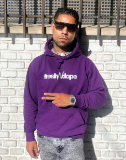 Hoodie Fresh N Dope "Purple Dope" Reflective